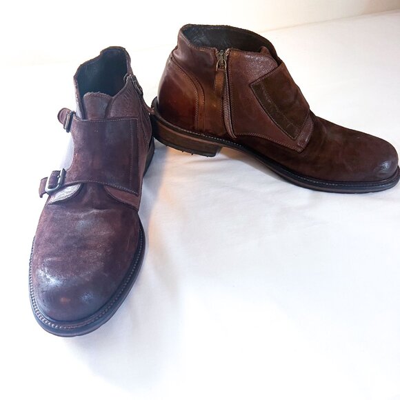 Johnston & Murphy Lofting Double-Buckle Monk Strap Chukka Ankle Boot 11 - Picture 5 of 13